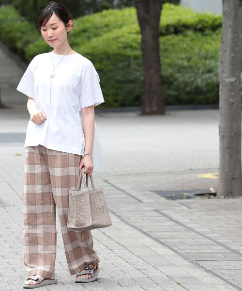 Ray BEAMS（レイビームス）の「Ray BEAMS / バック プリーツ ハーフスリーブ Tシャツ（Tシャツ/カットソー・レディース・ホワイト/ブラック/ラベンダー・ONE SIZE）」の10枚目の写真