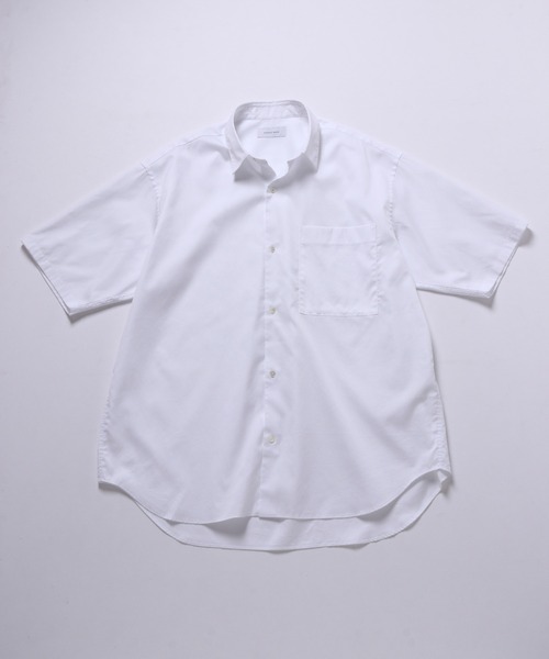 ADAM ET ROPE'（アダムエロペ）の「ビッグシルエット レギュラーカラー 半袖シャツ（シャツ/ブラウス・メンズ・ホワイト/ブラック/ブラウン系その他/ブルー系その他/ブルー系その他2/ブルー系その他4・M/L）」の18枚目の写真