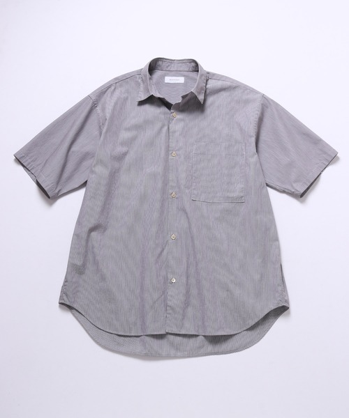 ADAM ET ROPE'（アダムエロペ）の「ビッグシルエット レギュラーカラー 半袖シャツ（シャツ/ブラウス・メンズ・ホワイト/ブラック/ブラウン系その他/ブルー系その他/ブルー系その他2/ブルー系その他4・M/L）」の20枚目の写真