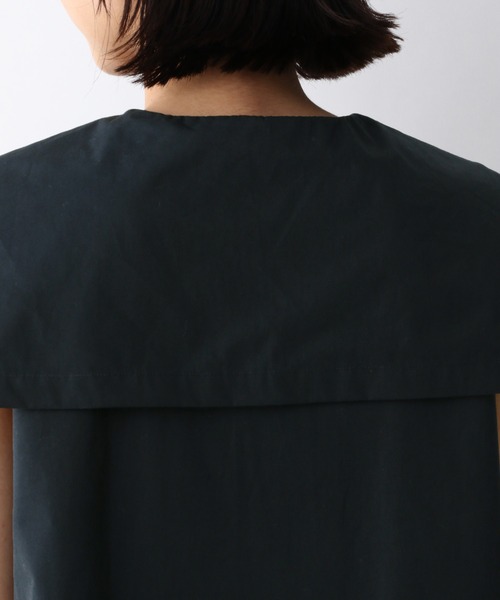 e/rm（イーアールエム）の「【e/rm】Cビッグカラーブラウス　949650（シャツ/ブラウス・レディース・ネイビー/オフホワイト・FREE）」の11枚目の写真