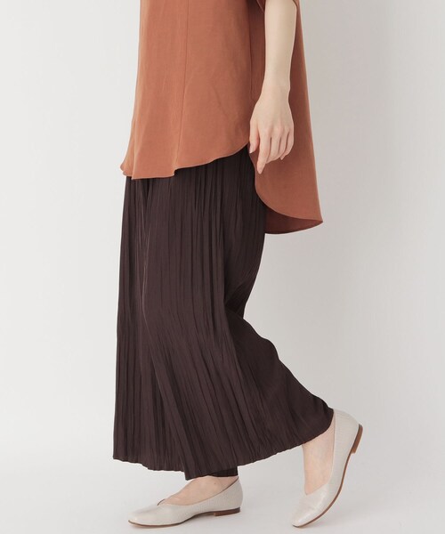 Airpapel（エアパペル）の「◆リンクルプリーツ（その他パンツ・レディース・ダークブラウン/チャコールグレー/キャメル・09/11）」の2枚目の写真
