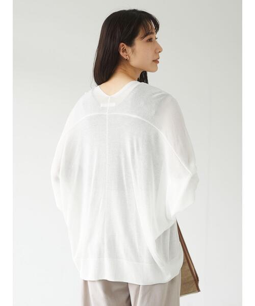 Green Parks(グリーンパークス)の「接触冷感 ドルマンカーデ*(カーディガン/ボレロ・レディース・ライトグレー/ブラック/オフホワイト/ライトベージュ・FREE)」の18枚目の写真