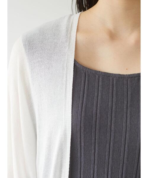 Green Parks(グリーンパークス)の「接触冷感 ドルマンカーデ*(カーディガン/ボレロ・レディース・ライトグレー/ブラック/オフホワイト/ライトベージュ・FREE)」の17枚目の写真