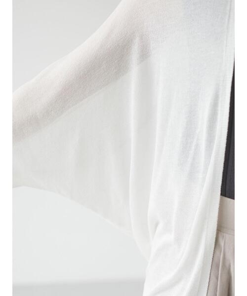 Green Parks(グリーンパークス)の「接触冷感 ドルマンカーデ*(カーディガン/ボレロ・レディース・ライトグレー/ブラック/オフホワイト/ライトベージュ・FREE)」の16枚目の写真