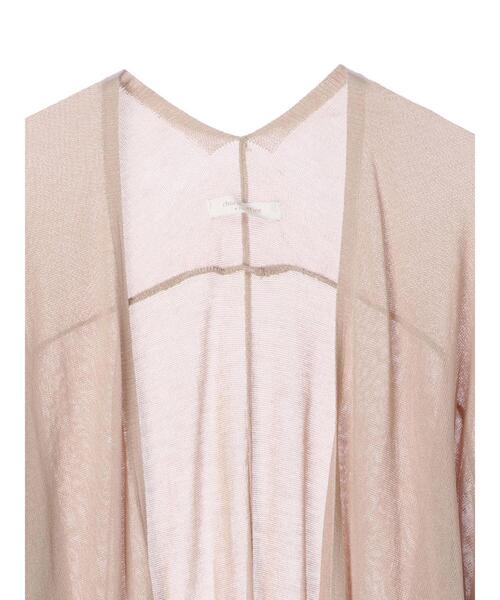 Green Parks(グリーンパークス)の「接触冷感 ドルマンカーデ*(カーディガン/ボレロ・レディース・ライトグレー/ブラック/オフホワイト/ライトベージュ・FREE)」の5枚目の写真