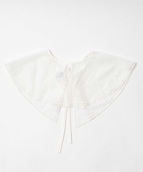 WEGO（ウィゴー）の「WEGO/ドット柄シアー付け襟（付け襟・レディース・ホワイト・FREE）」の5枚目の写真