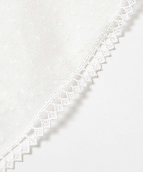 WEGO（ウィゴー）の「WEGO/ドット柄シアー付け襟（付け襟・レディース・ホワイト・FREE）」の3枚目の写真