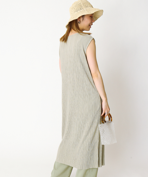 Simplicite(サンプリシテ)の「ワッシャージャガードカットロングプルオーバー◆(Tシャツ/カットソー・レディース・ベージュ/グレー/ブルー系その他・FREE)」の12枚目の写真