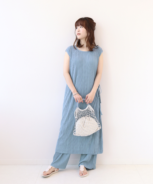 Simplicite(サンプリシテ)の「ワッシャージャガードカットロングプルオーバー◆(Tシャツ/カットソー・レディース・ベージュ/グレー/ブルー系その他・FREE)」の13枚目の写真
