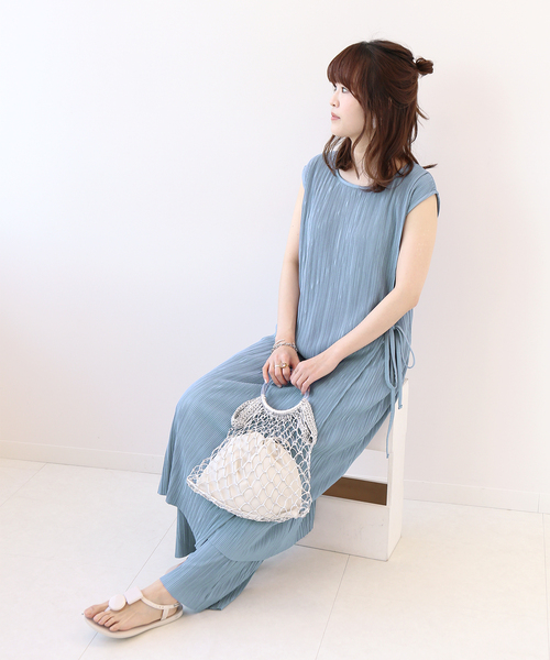 Simplicite(サンプリシテ)の「ワッシャージャガードカットロングプルオーバー◆(Tシャツ/カットソー・レディース・ベージュ/グレー/ブルー系その他・FREE)」の16枚目の写真