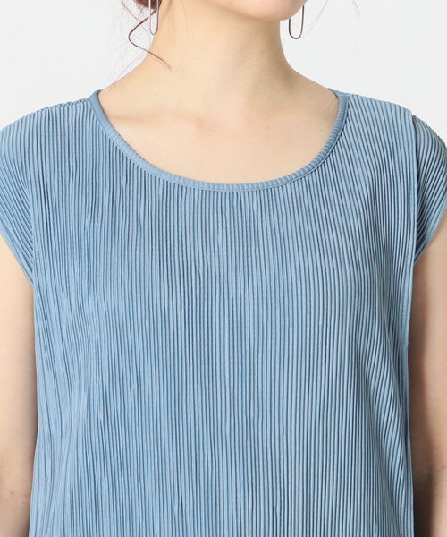 Simplicite(サンプリシテ)の「ワッシャージャガードカットロングプルオーバー◆(Tシャツ/カットソー・レディース・ベージュ/グレー/ブルー系その他・FREE)」の22枚目の写真