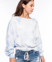 BILLABONG | 【直営店限定】BILLABONG レディース LAZY WAY クルーネックトレーナー【2021年春夏モデル】ビラボントップス長袖カットソータイダイ(スウェット)
