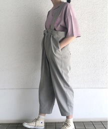 サス付きテーパードパンツ