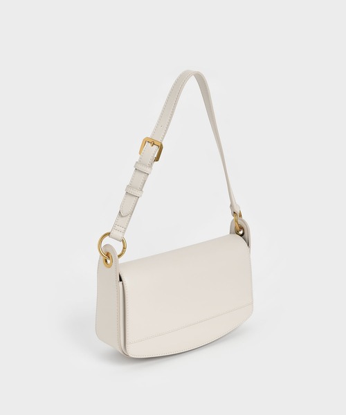 CHARLES & KEITH（チャールズ & キース）の「コイルド トップハンドルショルダーバッグ / Coiled Top Handle Shoulder Bag（ショルダーバッグ・レディース・ブラック/ライトブラウン/クリーム・M）」の19枚目の写真