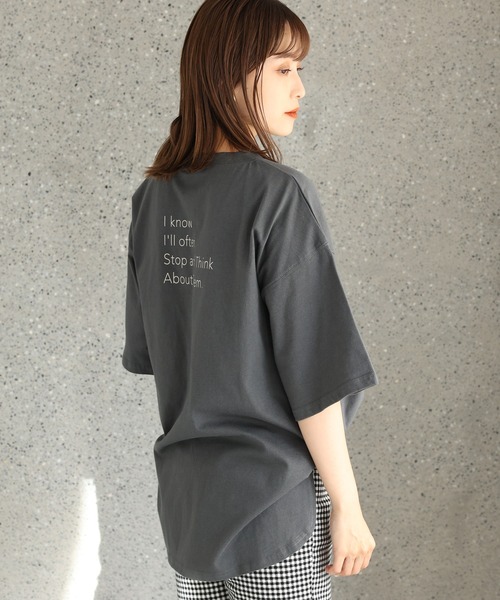 one after another NICE CLAUP（ワンアフターアナザーナイスクラップ）の「【ZOZO限定】ミニマルロゴTシャツ（Tシャツ/カットソー・レディース・オフホワイト/チャコール/サックスブルー/イエロー・FREE）」の18枚目の写真