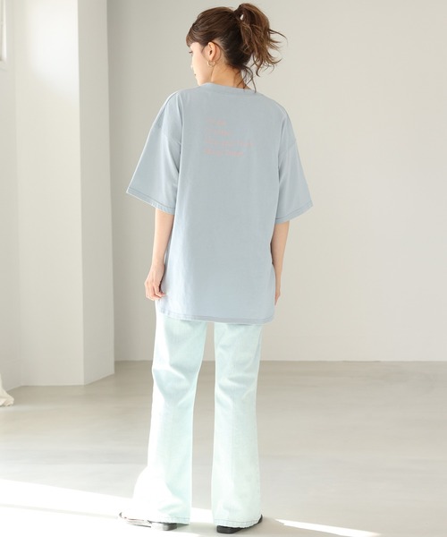 one after another NICE CLAUP（ワンアフターアナザーナイスクラップ）の「【ZOZO限定】ミニマルロゴTシャツ（Tシャツ/カットソー・レディース・オフホワイト/チャコール/サックスブルー/イエロー・FREE）」の14枚目の写真