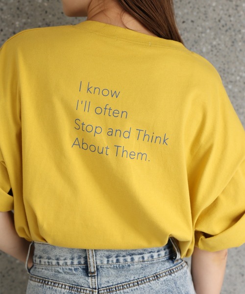 one after another NICE CLAUP（ワンアフターアナザーナイスクラップ）の「【ZOZO限定】ミニマルロゴTシャツ（Tシャツ/カットソー・レディース・オフホワイト/チャコール/サックスブルー/イエロー・FREE）」の10枚目の写真