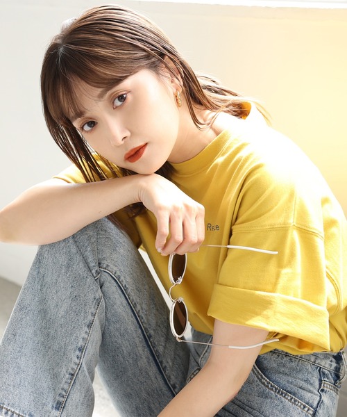 one after another NICE CLAUP（ワンアフターアナザーナイスクラップ）の「【ZOZO限定】ミニマルロゴTシャツ（Tシャツ/カットソー・レディース・オフホワイト/チャコール/サックスブルー/イエロー・FREE）」の16枚目の写真