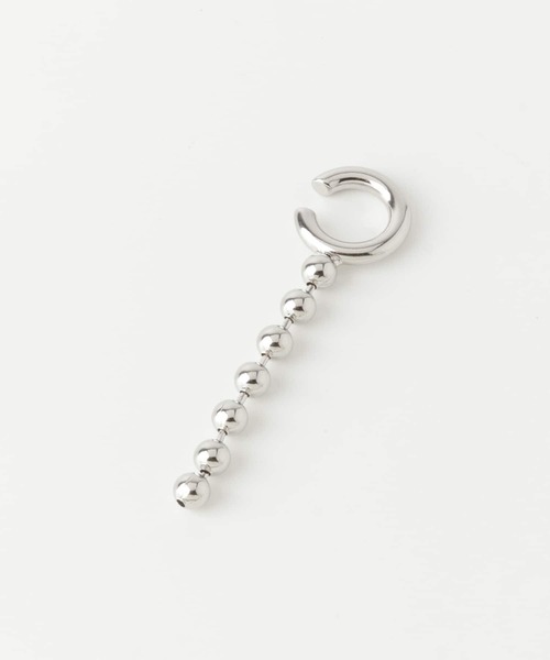 SMELLY（スメリー）の「ボールチェーンイヤカフ（イヤーカフ・レディース・シルバー・-）」の2枚目の写真