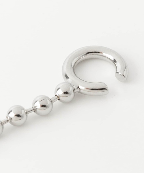 SMELLY（スメリー）の「ボールチェーンイヤカフ（イヤーカフ・レディース・シルバー・-）」の3枚目の写真
