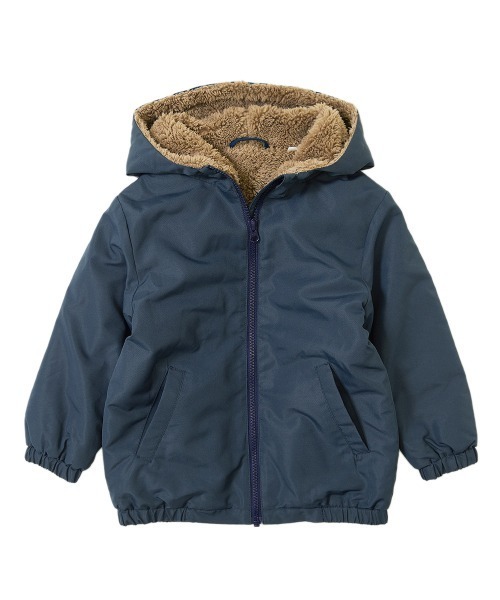 devirock（デビロック）の「裏ボアジャケット（ブルゾン・キッズ・ブラック/ネイビー/レッド/カーキ/ブルーグレー・110cm/100cm/120cm/130cm/140cm/150cm/160cm）」の14枚目の写真