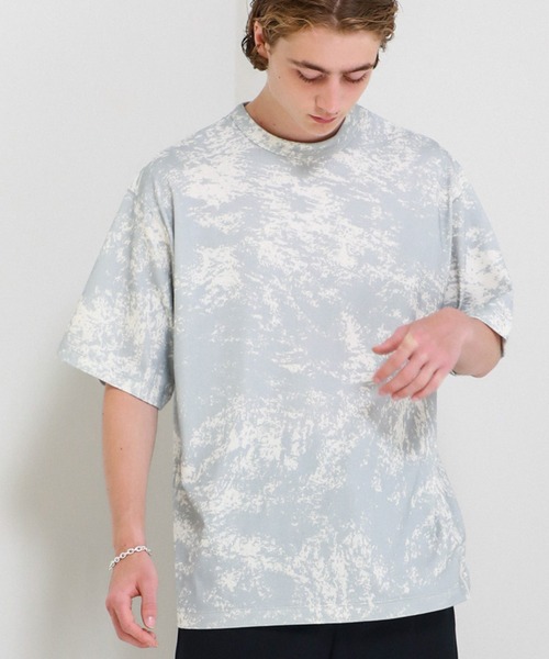 KIIT（キート）の「【KIIT/キート】STUDIOUS別注 SPLASH PAINT S/S TEE（Tシャツ/カットソー・メンズ・パープル/グレー・2/1）」の2枚目の写真