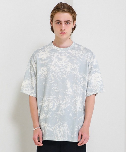 KIIT（キート）の「【KIIT/キート】STUDIOUS別注 SPLASH PAINT S/S TEE（Tシャツ/カットソー・メンズ・パープル/グレー・2/1）」の10枚目の写真