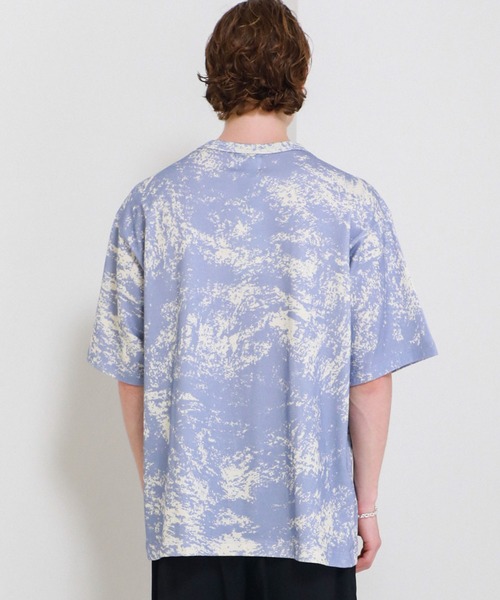 KIIT（キート）の「【KIIT/キート】STUDIOUS別注 SPLASH PAINT S/S TEE（Tシャツ/カットソー・メンズ・パープル/グレー・2/1）」の16枚目の写真