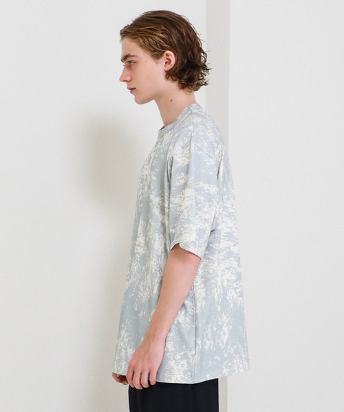 KIIT（キート）の「【KIIT/キート】STUDIOUS別注 SPLASH PAINT S/S TEE（Tシャツ/カットソー・メンズ・パープル/グレー・2/1）」の11枚目の写真