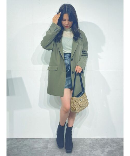 EVRIS(エヴリス)の「フェイクスウェードコンビショルダーBAG(ショルダーバッグ・レディース・カーキ/その他1/ブラック・FREE)」の4枚目の写真