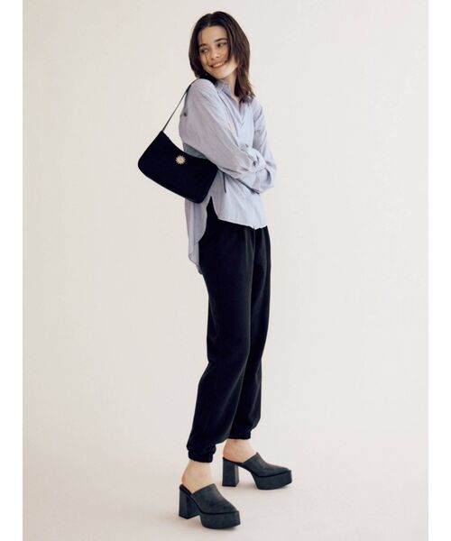 EVRIS(エヴリス)の「フェイクスウェードコンビショルダーBAG(ショルダーバッグ・レディース・カーキ/その他1/ブラック・FREE)」の6枚目の写真