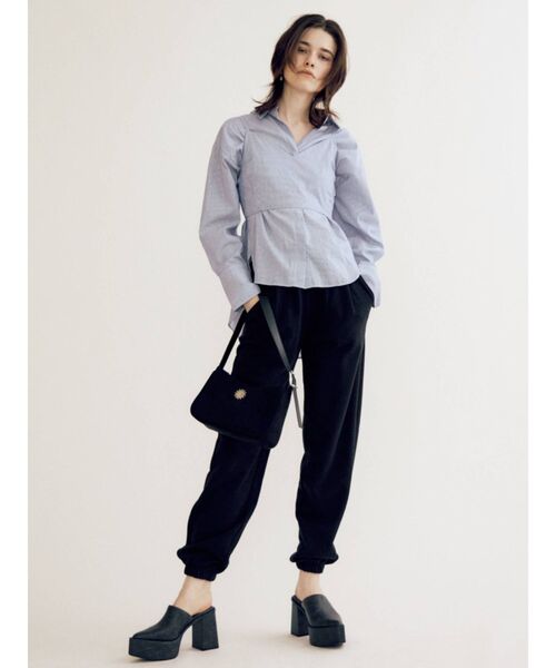 EVRIS(エヴリス)の「フェイクスウェードコンビショルダーBAG(ショルダーバッグ・レディース・カーキ/その他1/ブラック・FREE)」の7枚目の写真