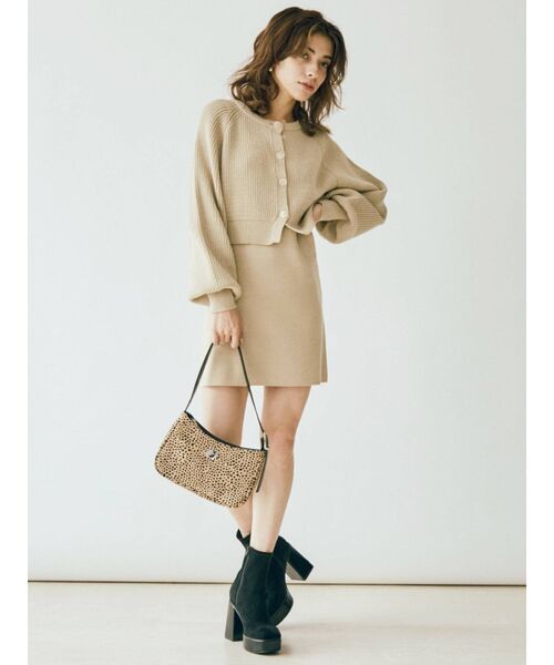 EVRIS(エヴリス)の「フェイクスウェードコンビショルダーBAG(ショルダーバッグ・レディース・カーキ/その他1/ブラック・FREE)」の10枚目の写真