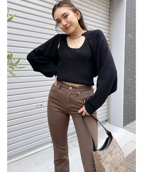 EVRIS(エヴリス)の「フェイクスウェードコンビショルダーBAG(ショルダーバッグ・レディース・カーキ/その他1/ブラック・FREE)」の15枚目の写真