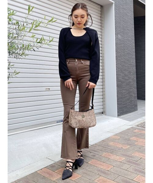 EVRIS(エヴリス)の「フェイクスウェードコンビショルダーBAG(ショルダーバッグ・レディース・カーキ/その他1/ブラック・FREE)」の16枚目の写真