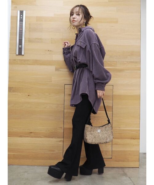 EVRIS(エヴリス)の「フェイクスウェードコンビショルダーBAG(ショルダーバッグ・レディース・カーキ/その他1/ブラック・FREE)」の18枚目の写真