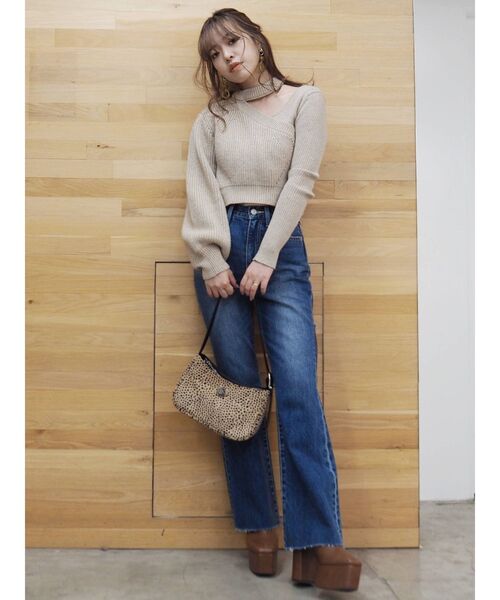 EVRIS(エヴリス)の「フェイクスウェードコンビショルダーBAG(ショルダーバッグ・レディース・カーキ/その他1/ブラック・FREE)」の19枚目の写真