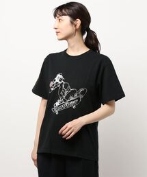 RM/カンフーレディプリントTシャツ