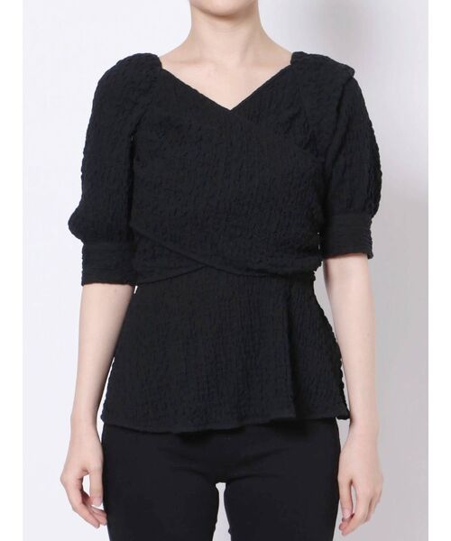 LAGUNAMOON（ラグナムーン）の「バックリボンカシュクールブラウス（シャツ/ブラウス・レディース・ホワイト/ブラック・FREE）」の11枚目の写真