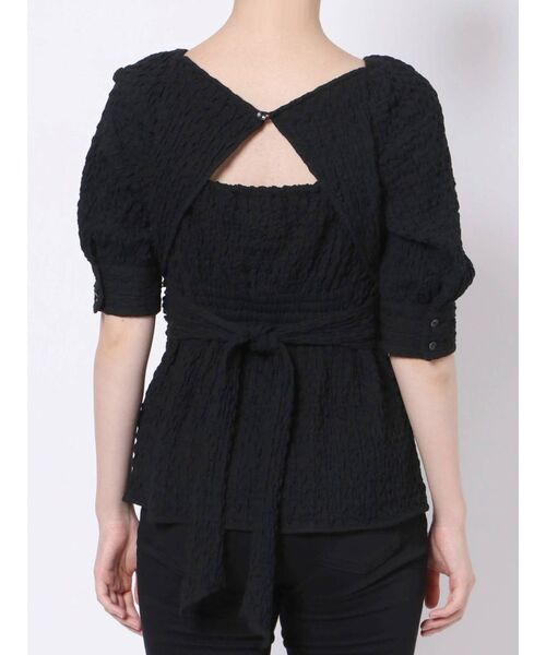 LAGUNAMOON（ラグナムーン）の「バックリボンカシュクールブラウス（シャツ/ブラウス・レディース・ホワイト/ブラック・FREE）」の16枚目の写真