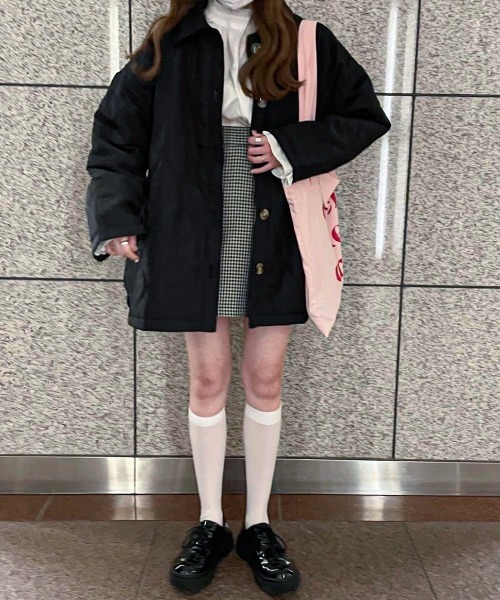 EPIMI E'PIMMY（エピミエピミー）の「キルティングCPOブルゾン（ブルゾン・レディース・ブラック/オフホワイト/ダークグリーン・MEDIUM）」の3枚目の写真