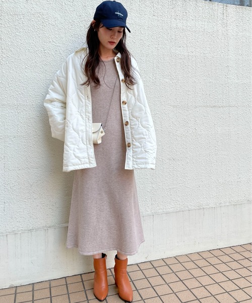 EPIMI E'PIMMY（エピミエピミー）の「キルティングCPOブルゾン（ブルゾン・レディース・ブラック/オフホワイト/ダークグリーン・MEDIUM）」の7枚目の写真