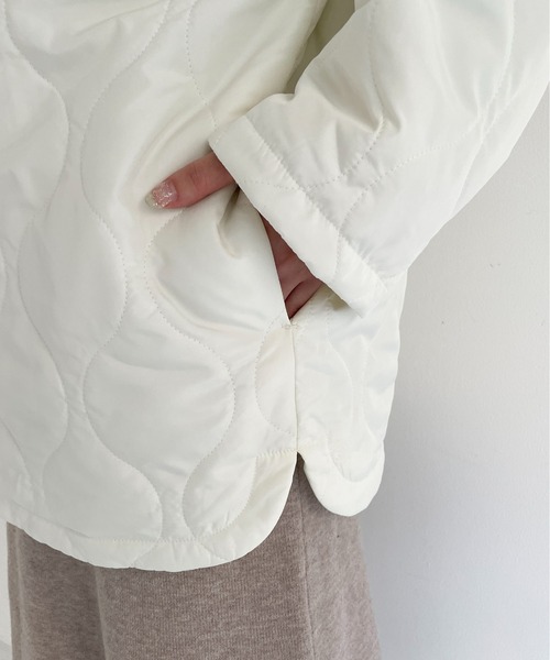 EPIMI E'PIMMY（エピミエピミー）の「キルティングCPOブルゾン（ブルゾン・レディース・ブラック/オフホワイト/ダークグリーン・MEDIUM）」の15枚目の写真