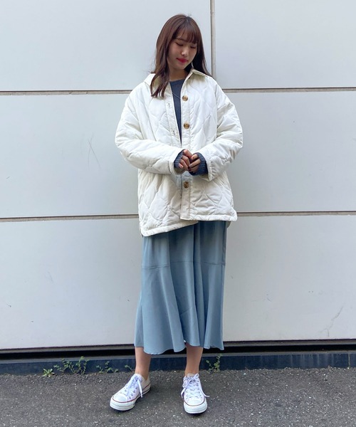 EPIMI E'PIMMY（エピミエピミー）の「キルティングCPOブルゾン（ブルゾン・レディース・ブラック/オフホワイト/ダークグリーン・MEDIUM）」の6枚目の写真