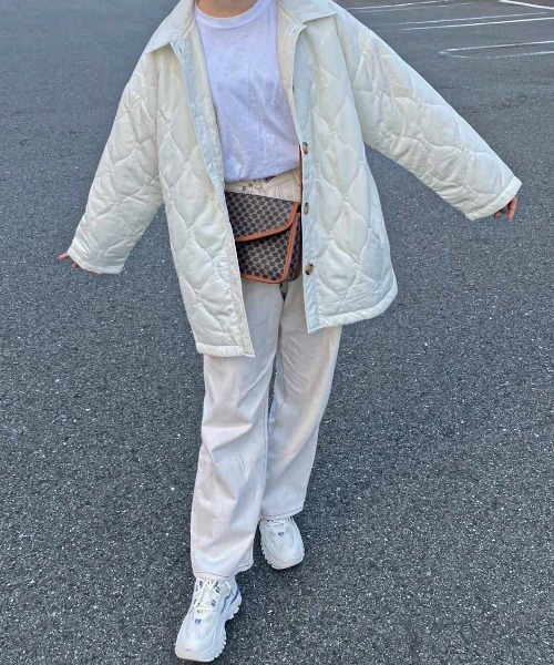 EPIMI E'PIMMY（エピミエピミー）の「キルティングCPOブルゾン（ブルゾン・レディース・ブラック/オフホワイト/ダークグリーン・MEDIUM）」の21枚目の写真