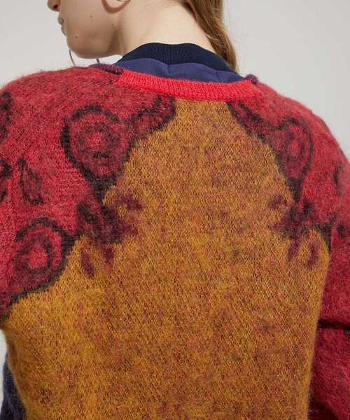 TOGA PULLA(トーガ プルラ)の「【TOGA PULLA(トーガプルラ)】モヘアジャガードニットカーディガン TP12-XO208(ニット/セーター・レディース・イエロー/ライトグリーン・36/38)」の14枚目の写真