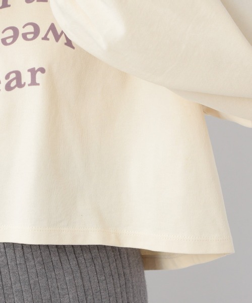 Heather(ヘザー)の「フロッキーロゴクロップドロンT 219163(Tシャツ/カットソー・レディース・ホワイト×グリーン/ベージュ/ホワイト×ブラック/ブラック/ホワイト×レッド・FREE)」の20枚目の写真