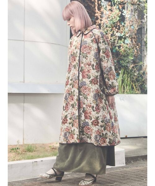 merry jenny（メリージェニー）の「ジャガードAラインコート（その他アウター・レディース・グリーン/ブラウン・FREE）」の19枚目の写真