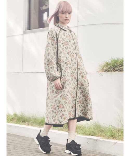 merry jenny（メリージェニー）の「ジャガードAラインコート（その他アウター・レディース・グリーン/ブラウン・FREE）」の18枚目の写真