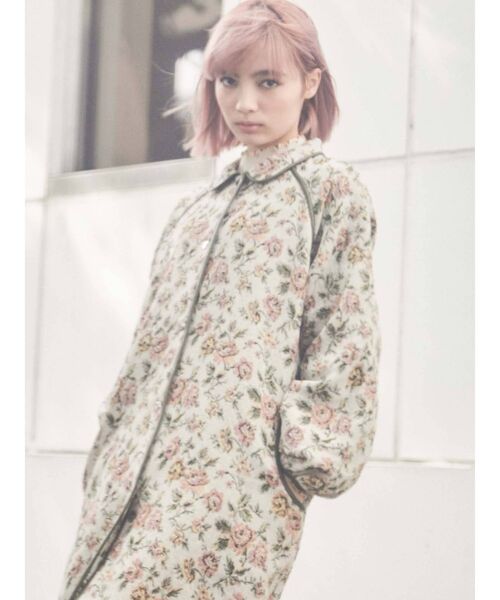 merry jenny（メリージェニー）の「ジャガードAラインコート（その他アウター・レディース・グリーン/ブラウン・FREE）」の11枚目の写真